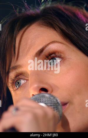 Torino Italy 2005-06-04  :  Natalie Imbruglia in concert during the musical event 'Festivalbar 2005” Stock Photo