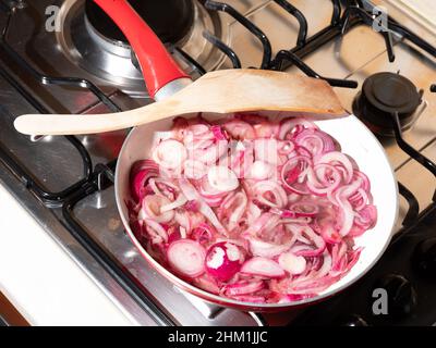 Tropea onion, an Italian specialty from Calabria Stock Photo