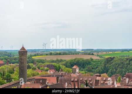 Photo of settlements in Rothenburg ob der Tauber, a German town known for its medieval architecture Stock Photo