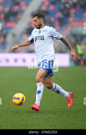 Bologna, Italy. 06th Feb, 2022. Filippo Bandinelli (empoli Fc) in action during Bologna FC vs Empoli FC, italian soccer Serie A match in Bologna, Italy, February 06 2022 Credit: Independent Photo Agency/Alamy Live News Stock Photo