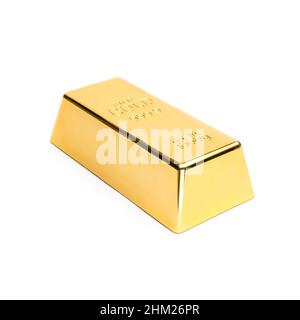 gold bars with judge gavel Stock Photo