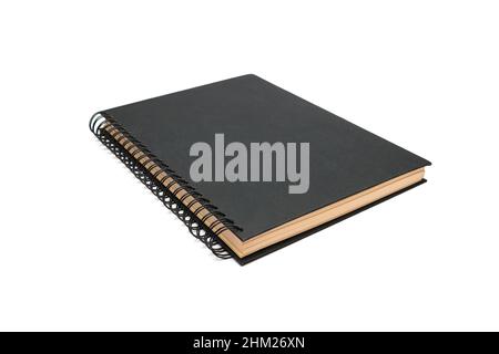 spiral notebook isolated on a white background Stock Photo