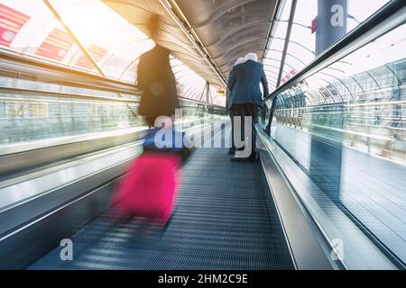 abstrakt image of Commuters in speed Stock Photo