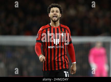 Bournemouth, England, 6th February 2022. Emiliano Marcondes of Bournemouth during the Emirates FA Cup match at the Vitality Stadium, Bournemouth. Picture credit should read: Paul Terry / Sportimage Credit: Sportimage/Alamy Live News Stock Photo