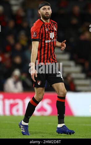 Bournemouth, England, 6th February 2022. Nathaniel Phillips of Bournemouth  during the Emirates FA Cup match at the Vitality Stadium, Bournemouth. Picture credit should read: Paul Terry / Sportimage Credit: Sportimage/Alamy Live News Stock Photo