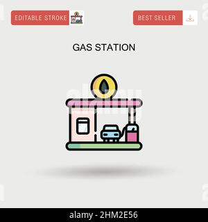 Car Fueling At Gas Petrol Station Stock Vector Image & Art - Alamy