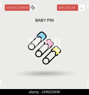 baby clothes pin isolated icon 4627807 Vector Art at Vecteezy