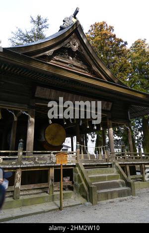 suwa, nagano, japan, 2022/06/02 ,  Suwa Grand Shrine (Suwa-taisha), historically also known as Suwa Shrine (Suwa-jinja) or Suwa Daimyōjin, is a group Stock Photo