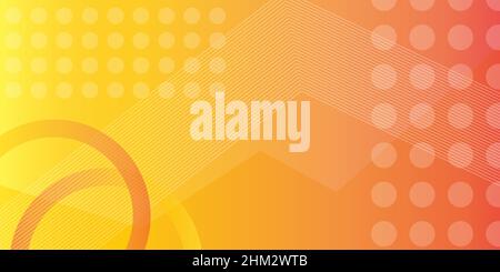 Orange abstract background wrapped in circle and line design Stock Vector