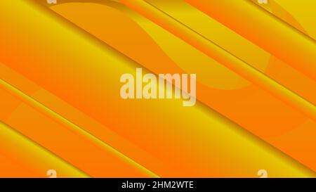 Yellow color straight line abstract background Stock Vector