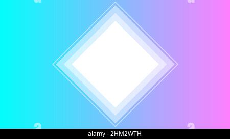 White rectangular background wrapped in pastel colors Stock Vector