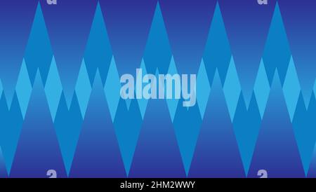 Blue background wrapped in mosaic line design Stock Vector