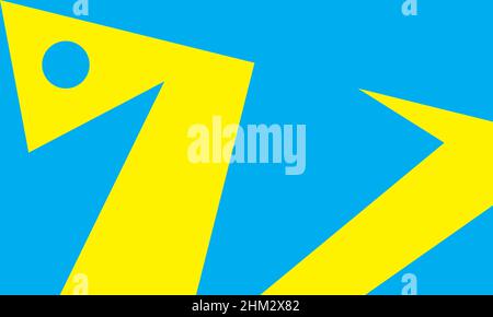 Modern blue and yellow banner background. New template for your banner