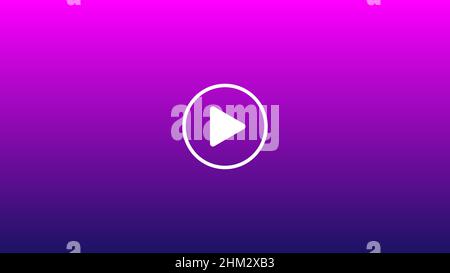 Purple background wrapped in white play symbol Stock Vector