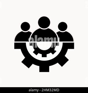 Abstract vector icon on the white, Illustration isolated for graphic and web design. Simple flat symbol. Stock Vector
