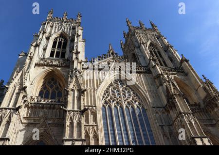 York Minster, Deangate, York, Yorkshire, England, UK Stock Photo