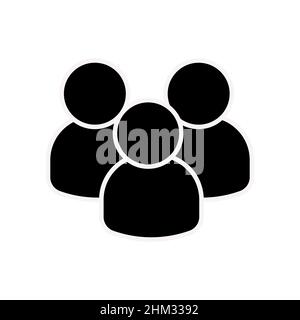 Abstract vector icon on white, illustrations isolated for graphic and web design. Simple flat symbol. Perfect black pictogram illustration on a white Stock Vector