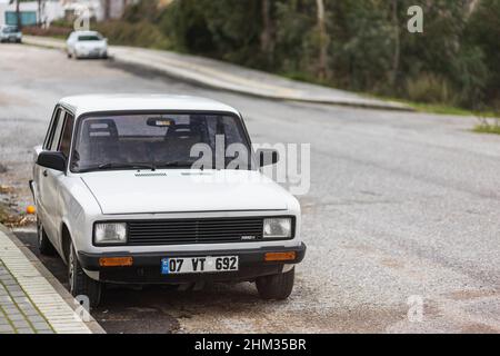 Side, Turkey, March 03, 2022-White Fiat Fiorino 8157297 Stock