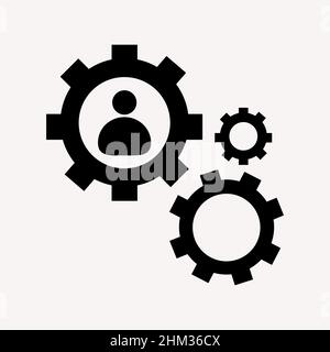 Abstract vector icon on the white, Illustration isolated for graphic and web design. Simple flat symbol. Stock Vector