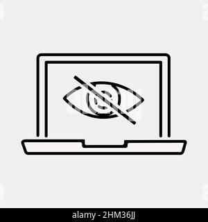 Abstract vector icon on white, illustrations isolated for graphic and web design. Perfect black pictogram illustration on a white background. Stock Vector