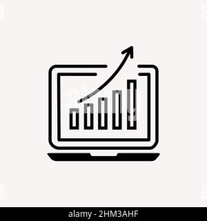 Abstract vector icon on the white, Illustration isolated for graphic and web design. Simple flat symbol. Stock Vector