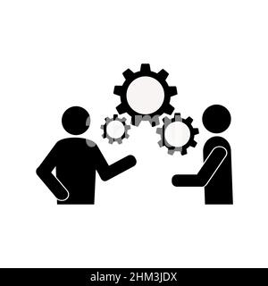 Abstract vector icon on the white, Illustration isolated for graphic and web design. Simple flat symbol. Stock Vector