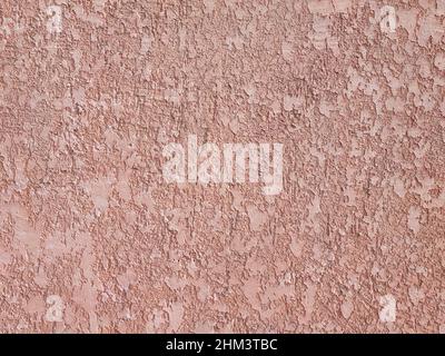 Pink relief plaster. Background, texture, wall, cladding. Design element. Copy space Stock Photo