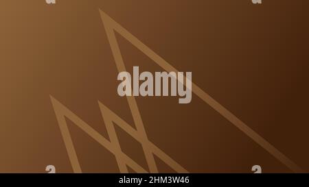 Gradient brown abstract background with straight lines Stock Vector