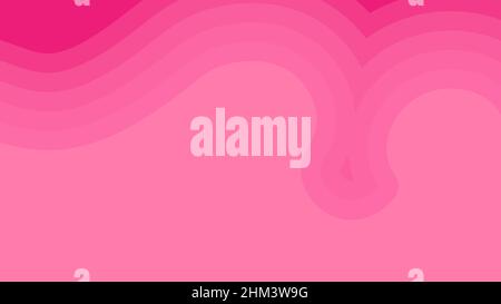 Pink abstract background with wave design Stock Vector