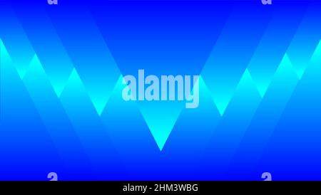 Blue abstract background with elegant triangle design Stock Vector