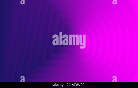 Purple abstract background with 3d wave design Stock Vector