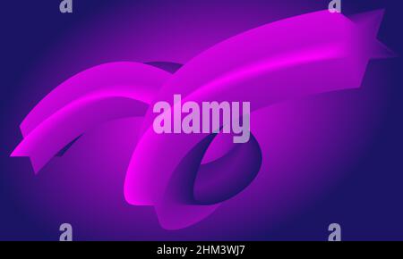 Purple abstract background with 3d star design Stock Vector
