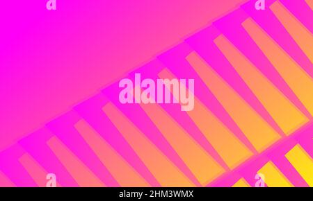 Pink yellow abstract background with sharp line pattern design Stock Vector