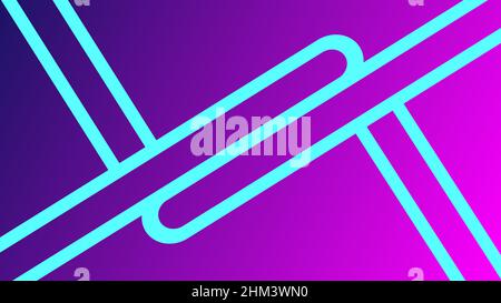 Purple abstract background wrapped in blue lines Stock Vector