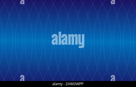 Blue abstract background with wavy line pattern design Stock Vector