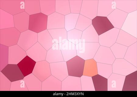 Geometric abstract wallpaper in pink tones. Square template. Stock Photo
