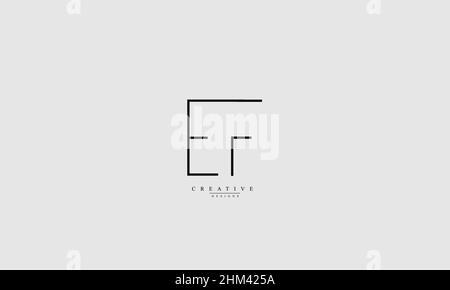 Alphabet letters Initials Monogram logo EF FE E F Stock Vector
