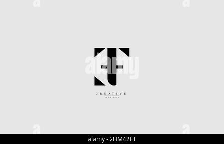 Alphabet letters Initials Monogram logo EF FE E F Stock Vector