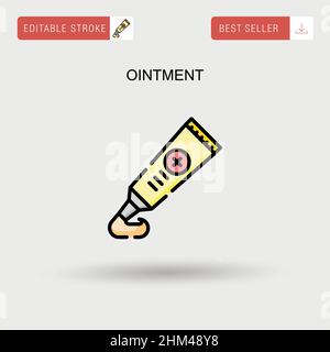 Ointment Simple vector icon. Stock Vector