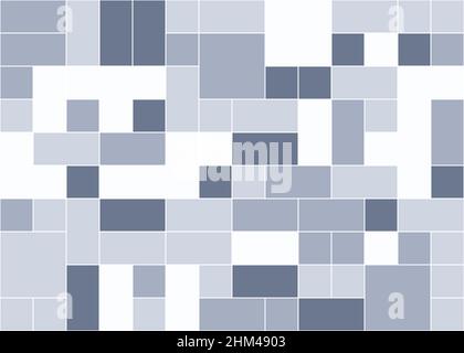 Abstract Offset Quads generative art background art illustration Stock Vector