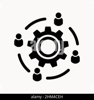 Abstract vector icon on the white, Illustration isolated for graphic and web design. Simple flat symbol. Stock Vector