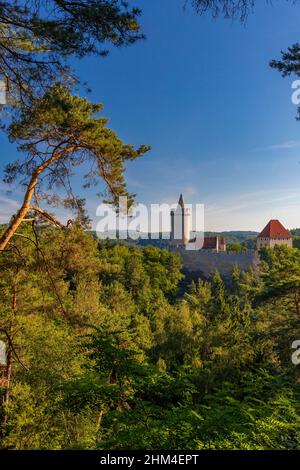 Medieval castle Kokorin in north Bohemia, Czech republic Stock Photo