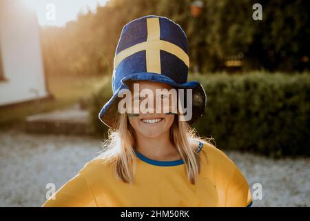 Smiling girl looking at camera Stock Photo