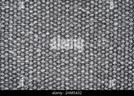 Macro texture on gray canvas with fine threads Stock Photo