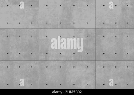 Seamless vector texture of concrete wall gray Stock Vector