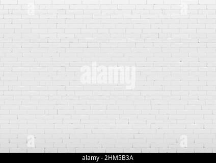 Background with white brick wall Stock Vector