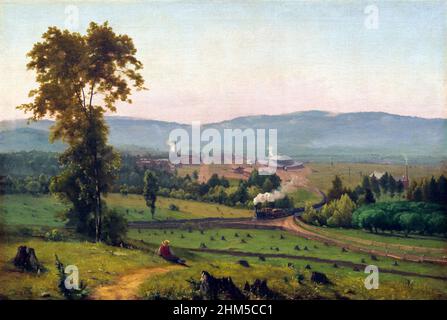 The Lackawanna Valley by the American landscape artist, George Inness (1825-1894), oil on canvas, c. 1856 Stock Photo