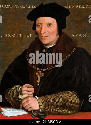 Sir Brian Tuke by Hans Holbein the Younger (1497/8-1543), oil on panel, c. 1527/1528 or c. 1532/1534 Stock Photo