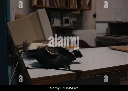 The SKALA computer system was used to monitor all aspects of the Chernobyl Nuclear Power Plant and the RBMK reactor. Stock Photo