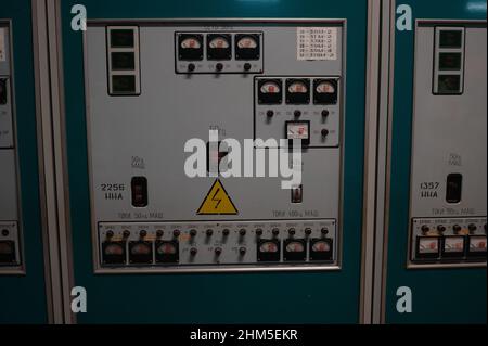 The SKALA computer system was used to monitor all aspects of the Chernobyl Nuclear Power Plant and the RBMK reactor. Stock Photo